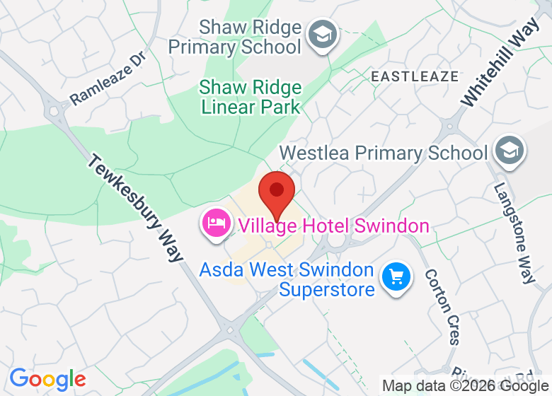 Map showing location of Cineworld Swindon