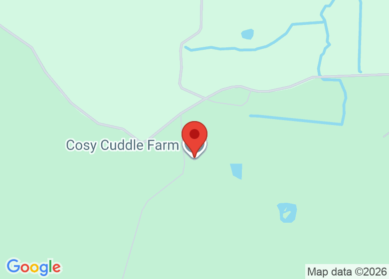 Map showing location of Cosy Cuddle Farm