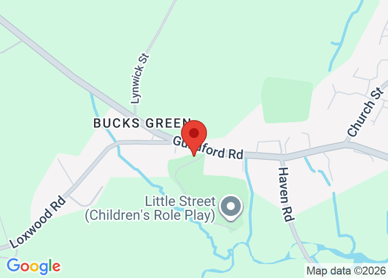 Map showing location of Rudgwick Village Hall