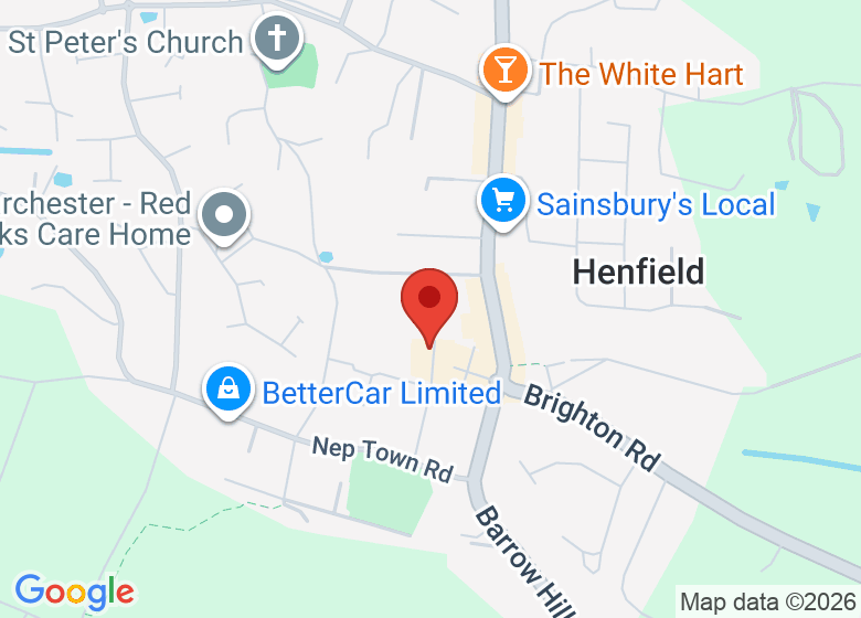 Map showing location of Henfield Haven