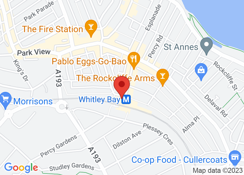 Map showing location of The Yoga Station