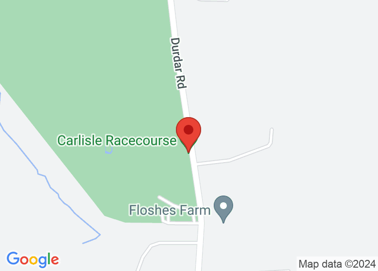 Map showing location of Carlisle Racecourse