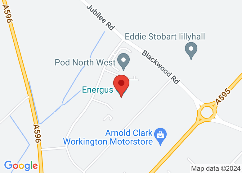 Map showing location of Energus