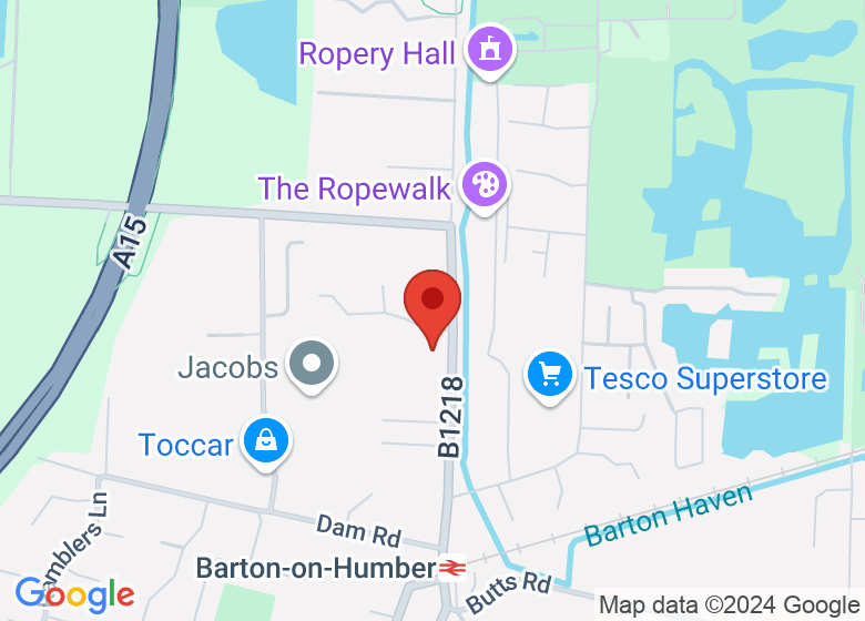 Map showing location of Waterside Wellbeing