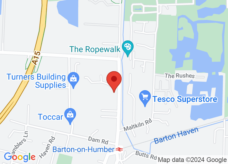 Map showing location of Waterside Chapel
