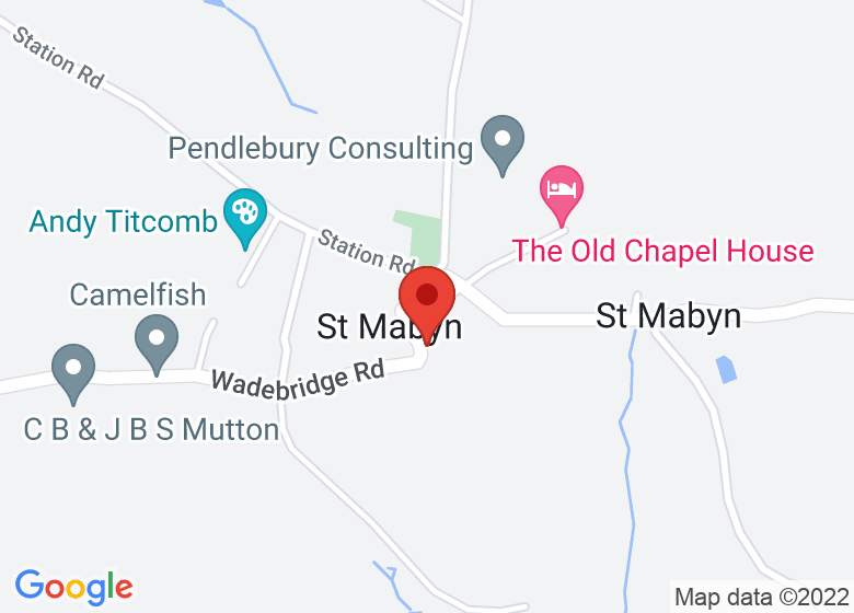 Map showing location of St Mabyn Church of England Primary School