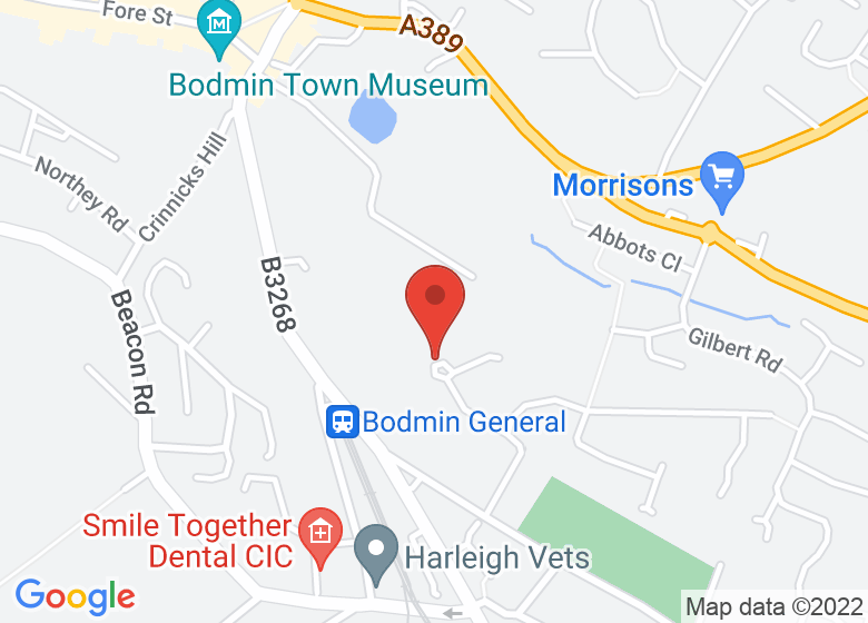 Map showing location of St Petrocs C Of E Primary School