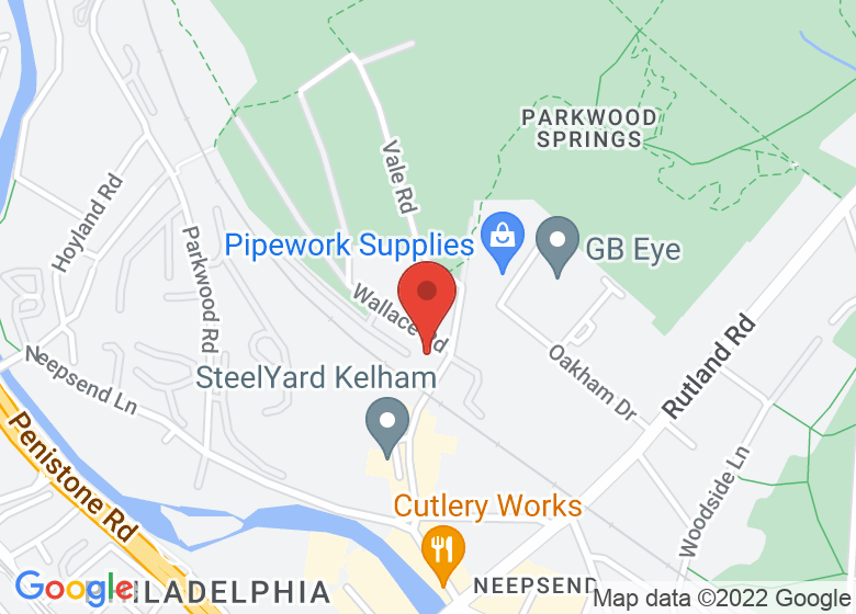 Map showing location of Steel City Sports @ The Forge