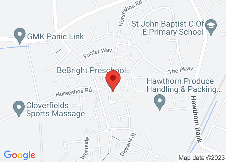 Map showing location of BeBright Preschool