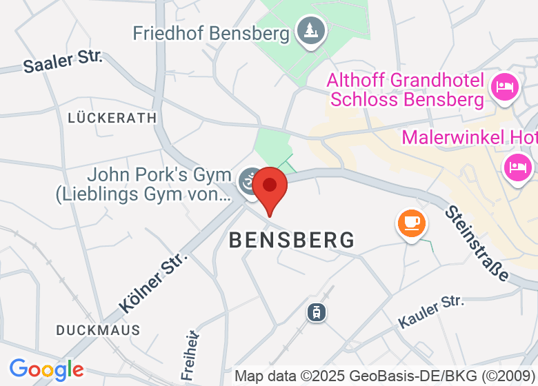 Map showing event location