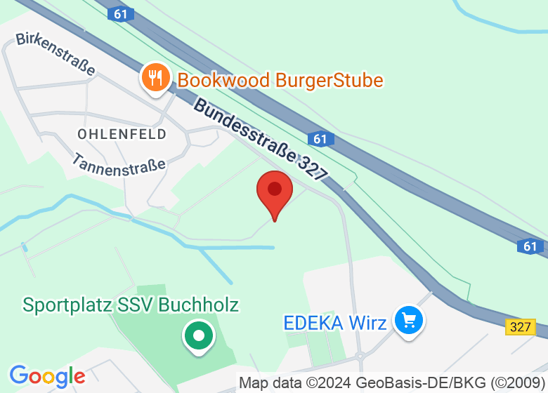 Map showing event location