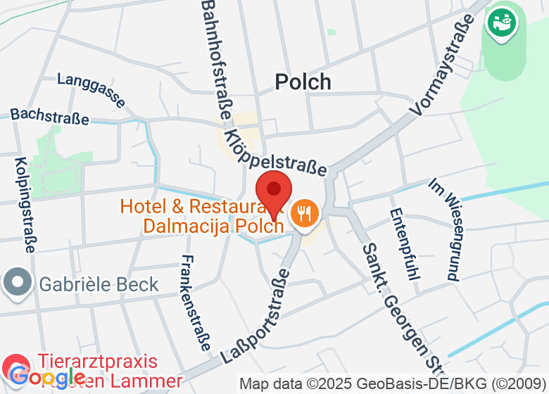 Map showing location of Polch