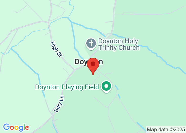 Map showing location of Doynton Village Hall