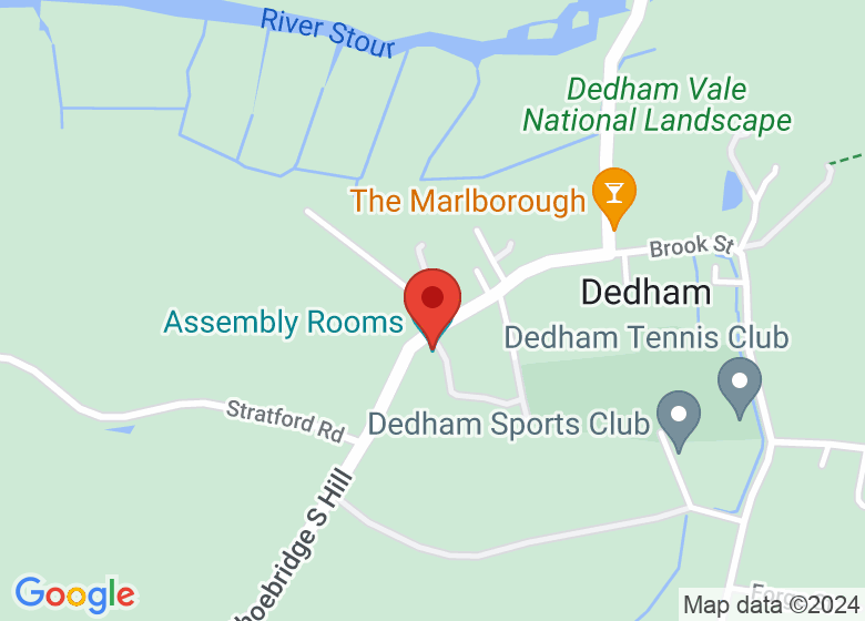 Map showing location of Assembly Rooms