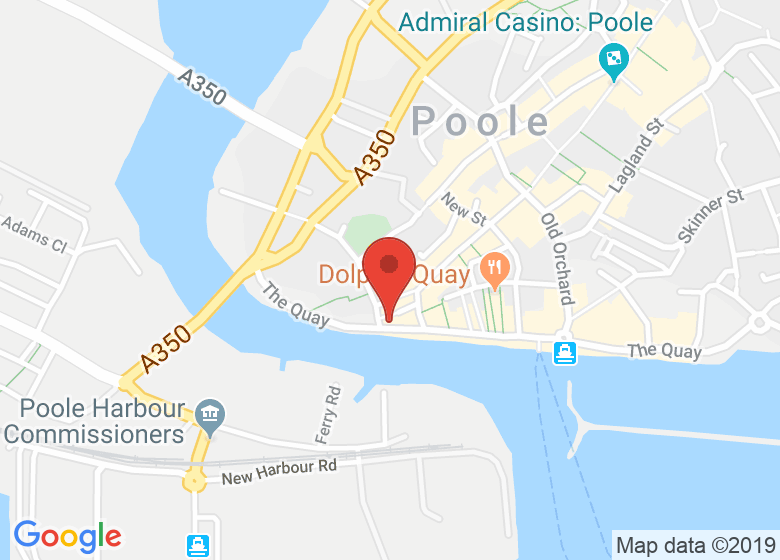 Map showing location of Fisherman's Dock, Poole