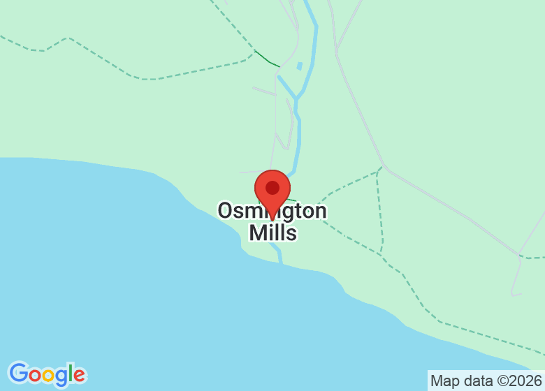 Map showing location of Osmington Mills