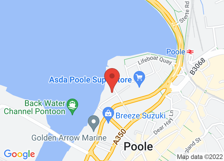 Map showing location of RNLI College