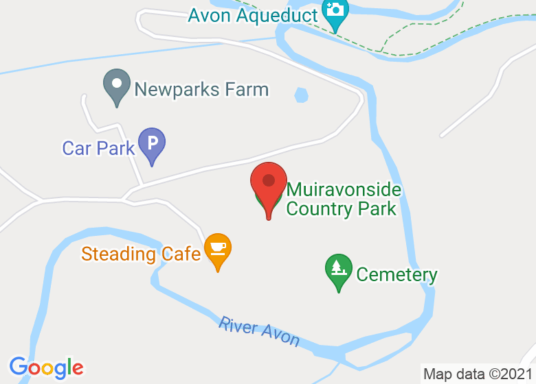 Map showing location of Muiravonside Country Park