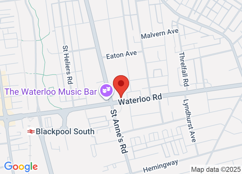 Map showing location of Gatehouse Church Blackpool