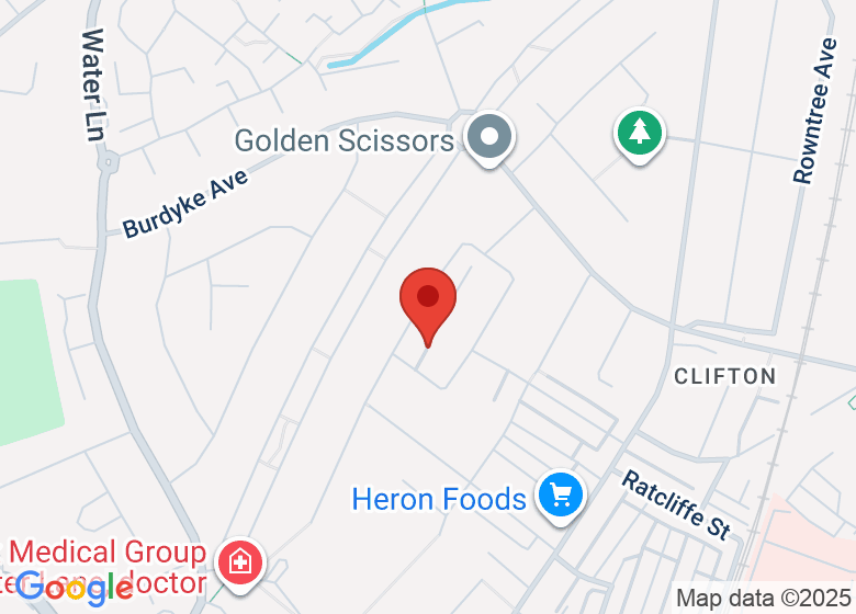 Map showing location of Marjorie Waite Court Community Hall