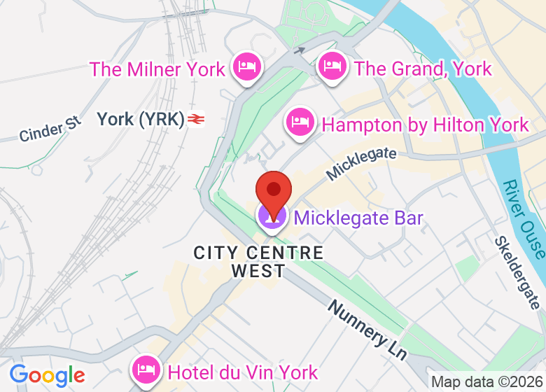 Map showing location of Micklegate Social