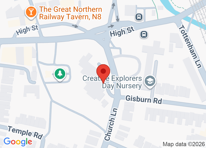 Map showing location of St Mary's Primary School 