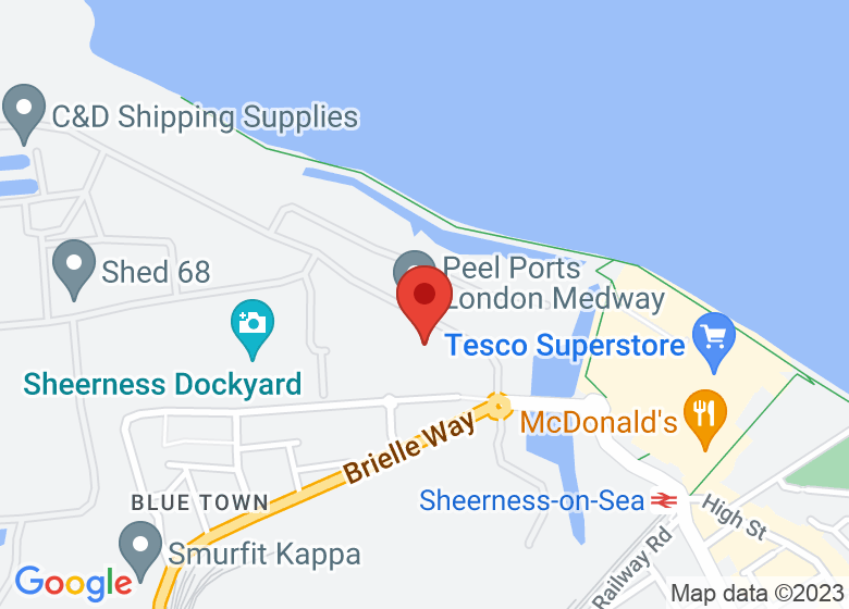 Map showing location of IslandWorks at Dockyard Church