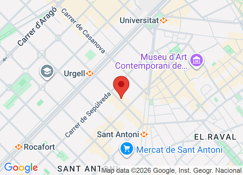 Map showing location of Mercè’s