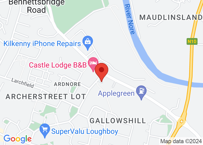 Map showing location of 1st Kilkenny Scout Den