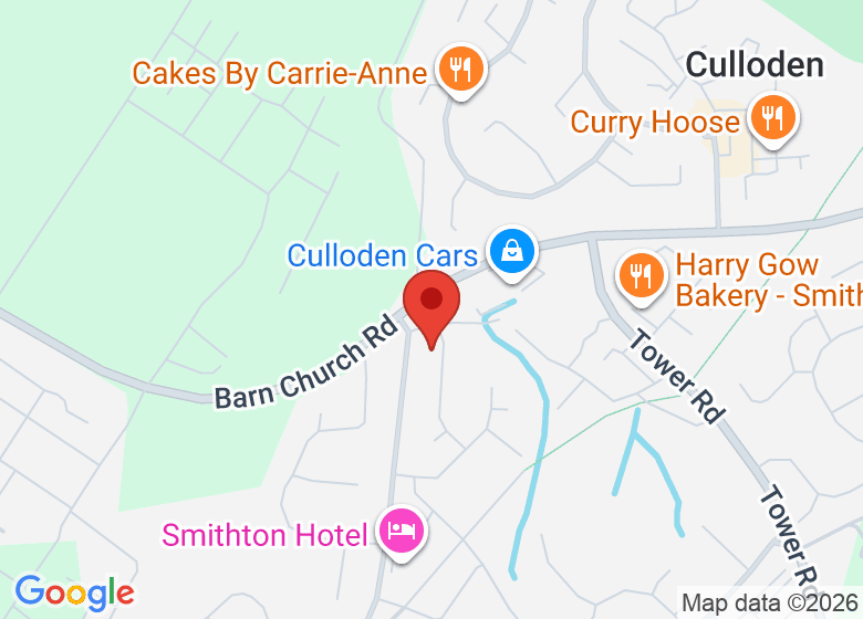 Map showing location of The Green Hall