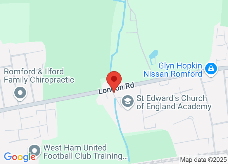 Map showing location of Westland's Playing Fields