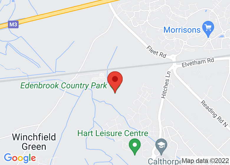 Map showing location of Hart's Green Garden