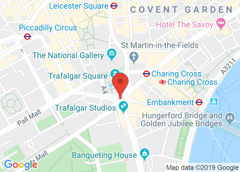 Map showing location of Central London