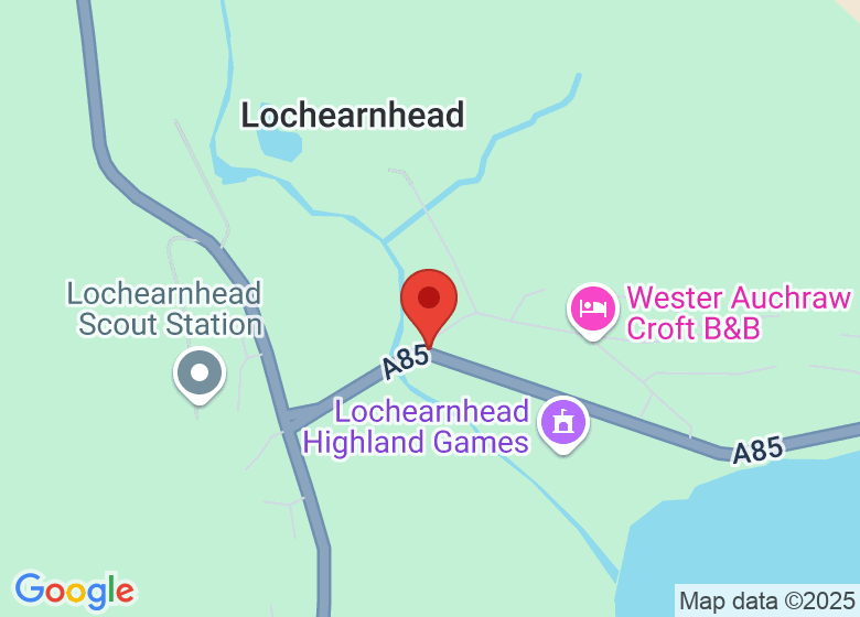 Map showing location of Lochearnhead Village Hall 