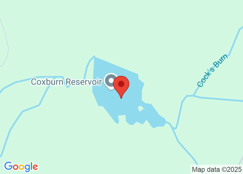 Map showing location of Cocksburn Reservoir