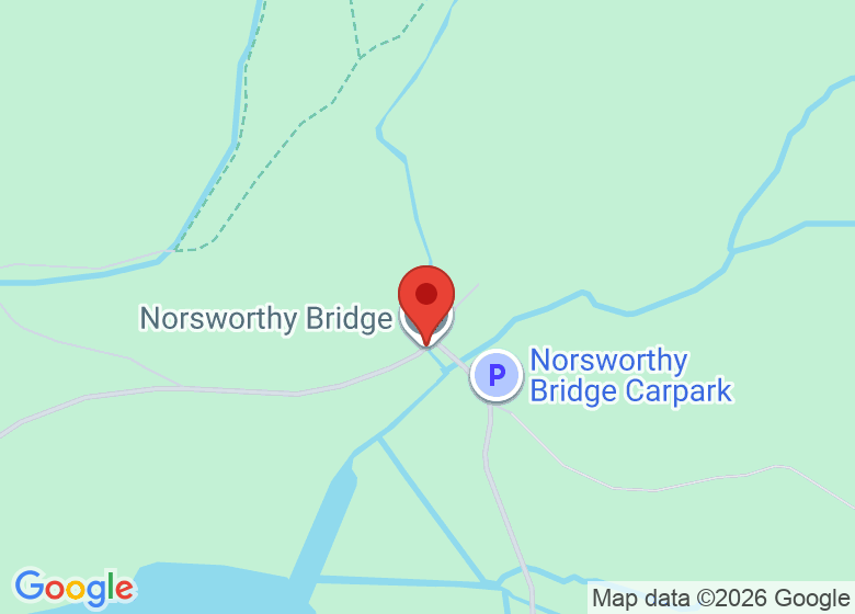 Map showing location of Norsworthy Bridge