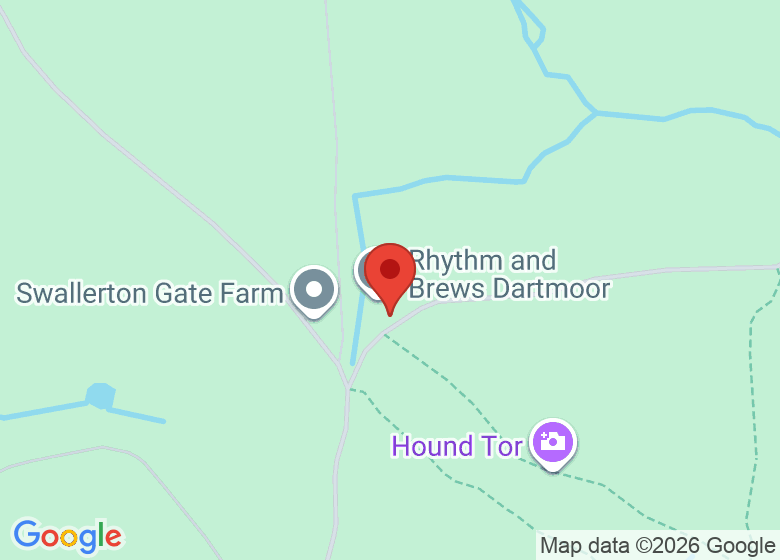 Map showing location of Hound Tor