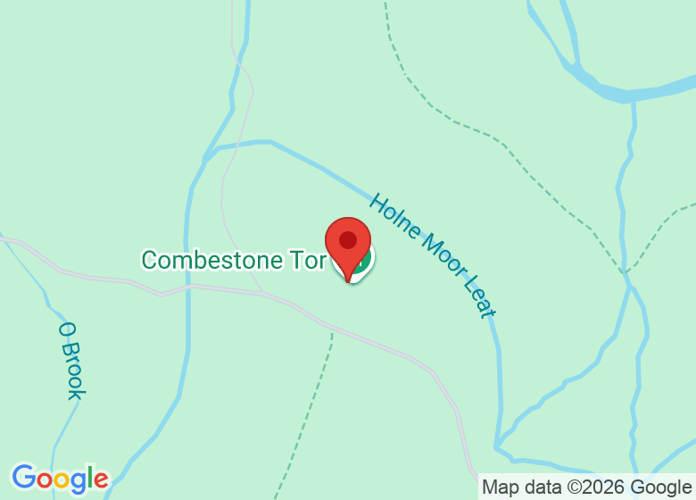 Map showing location of Combestone Tor