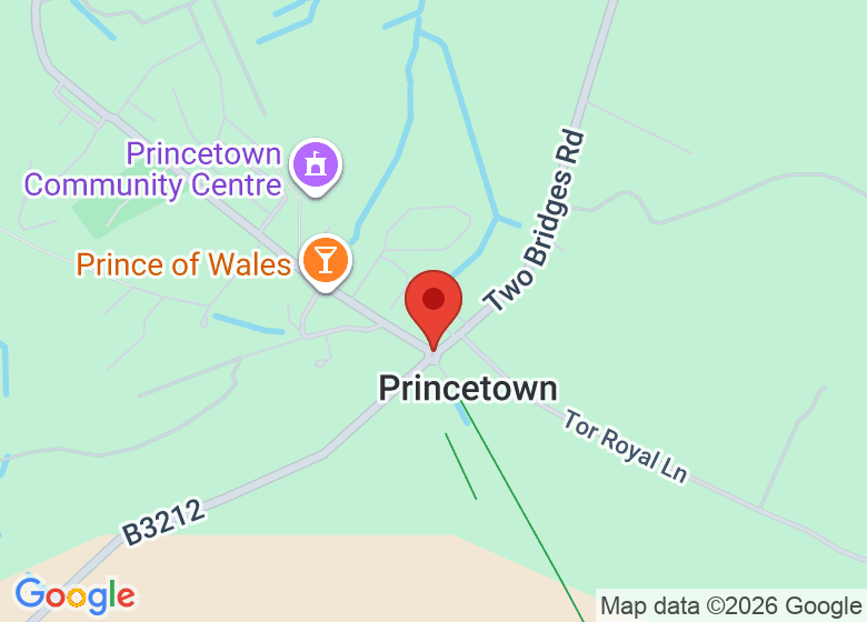 Map showing location of Dartmoor Outdoor Festival - Market Square