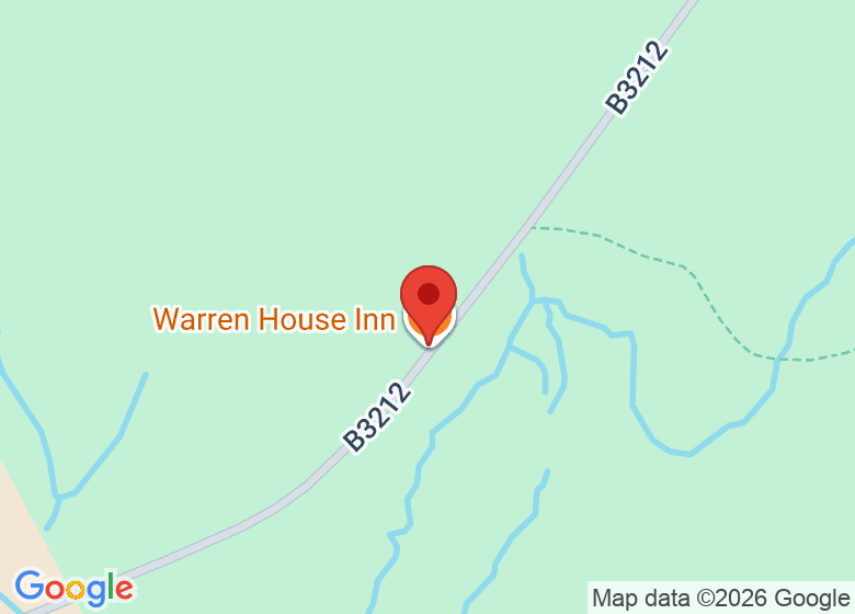 Map showing location of Warren House Inn