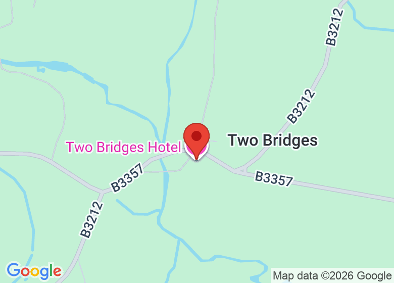 Map showing location of Two Bridges Hotel