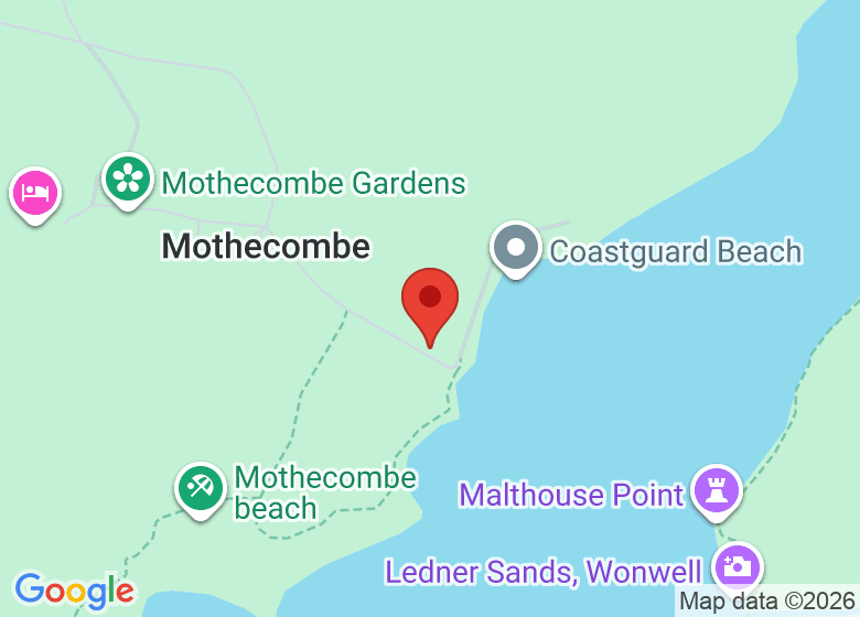 Map showing location of Mothecombe beach Car Park