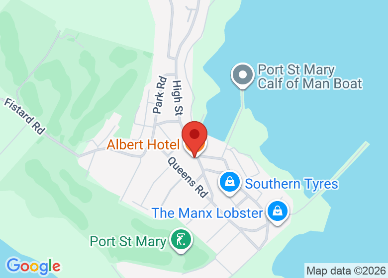 Map showing location of Albert Hotel