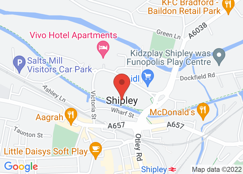 Map showing location of The Activity Den