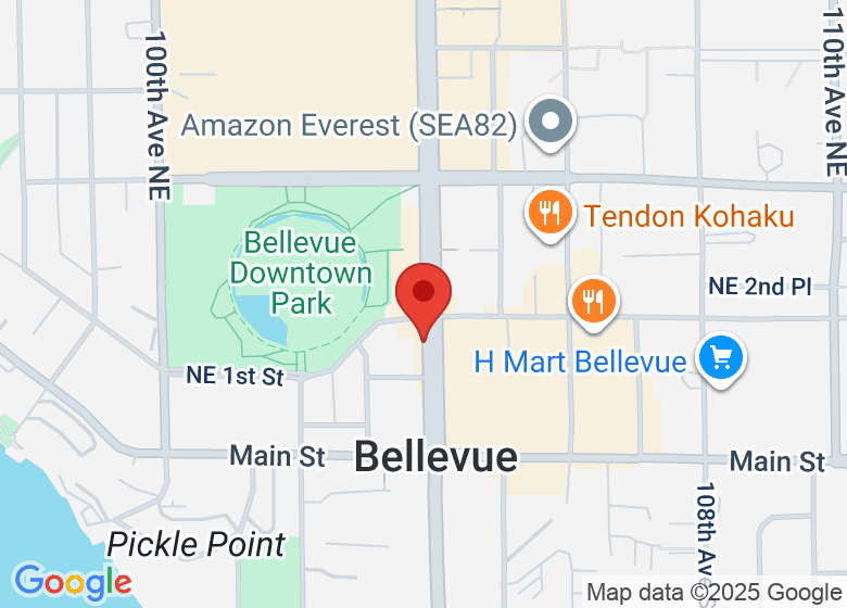 Map showing location of Gregg's Bellevue Cycle