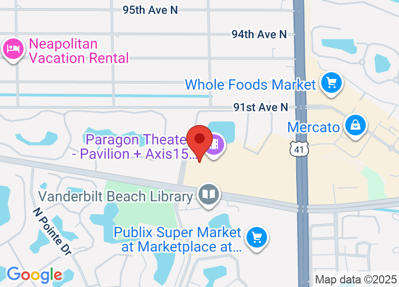 Map showing location of Naples Cyclery