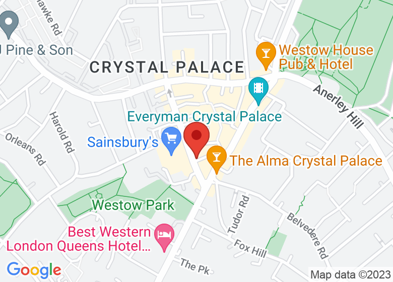 Map showing location of The Little Escape Studio