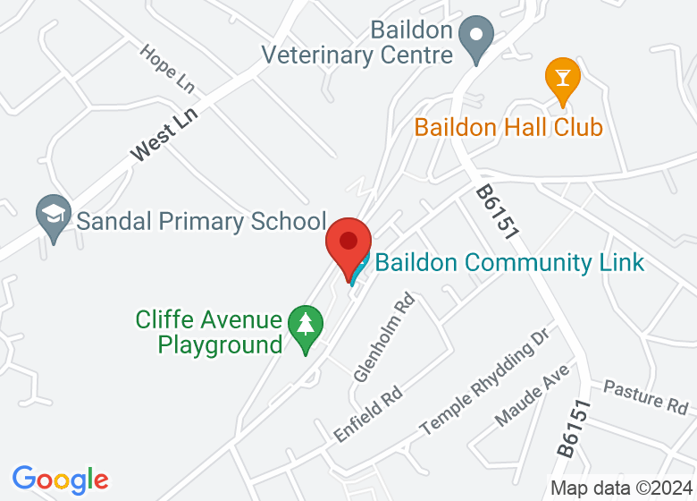 Map showing location of Baildon Community Link