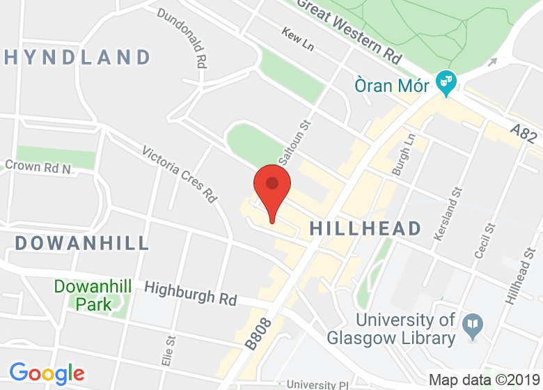 Map showing event location