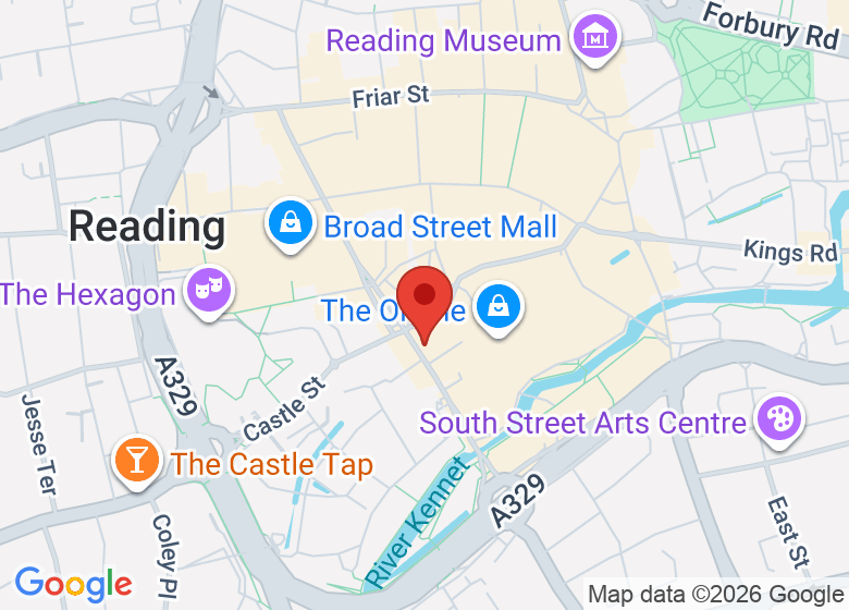 Map showing location of Zerodegrees Microbrewery Restaurant - Reading
